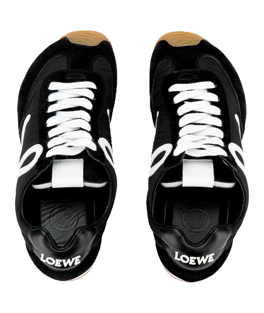 LOEWE Черные низкие кроссовки / кеды, фото 3