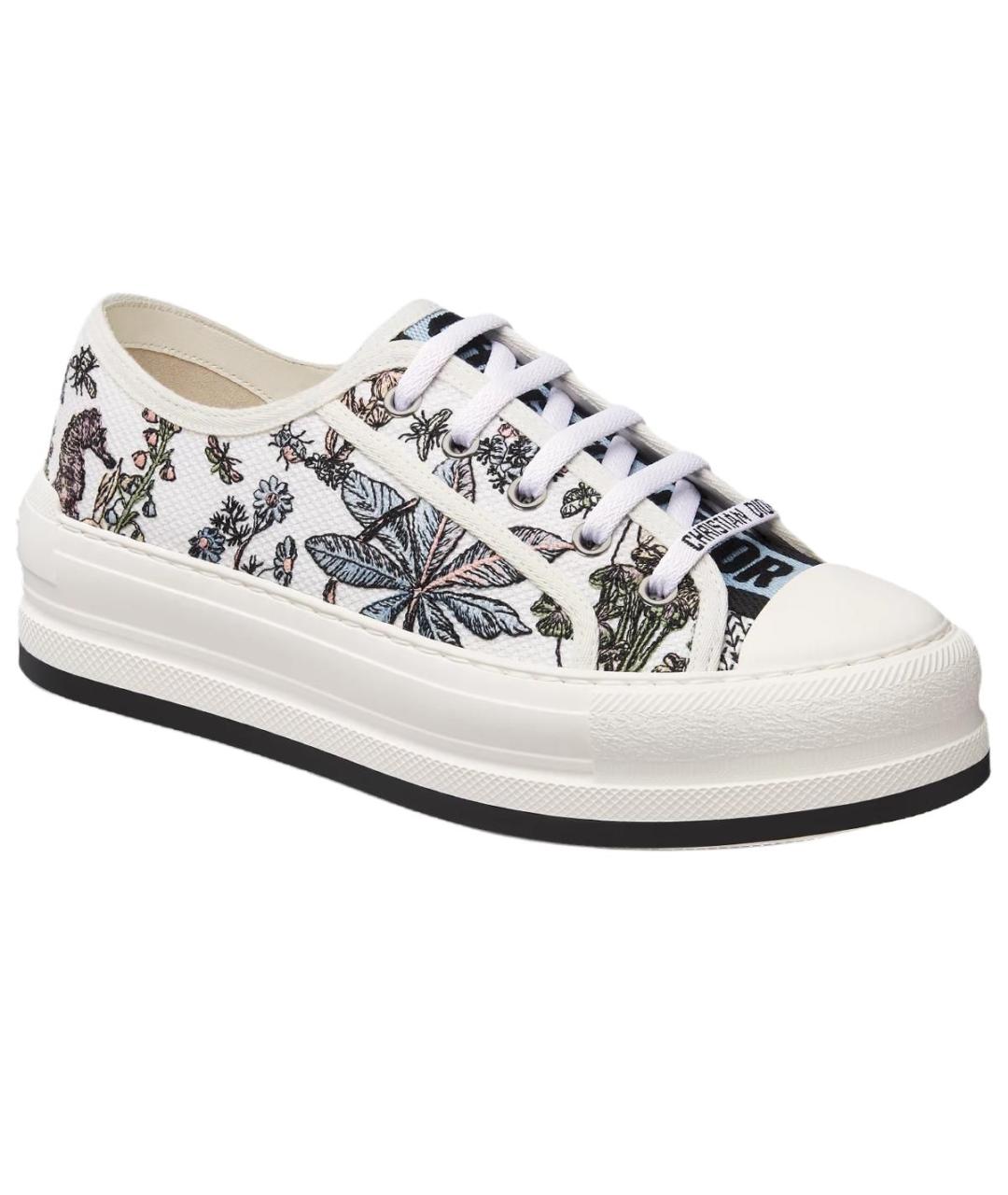 CHRISTIAN DIOR Мульти текстильные кеды, фото 4