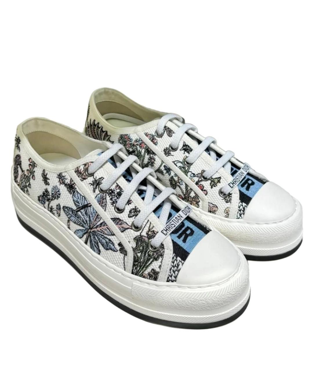 CHRISTIAN DIOR Мульти текстильные кеды, фото 5