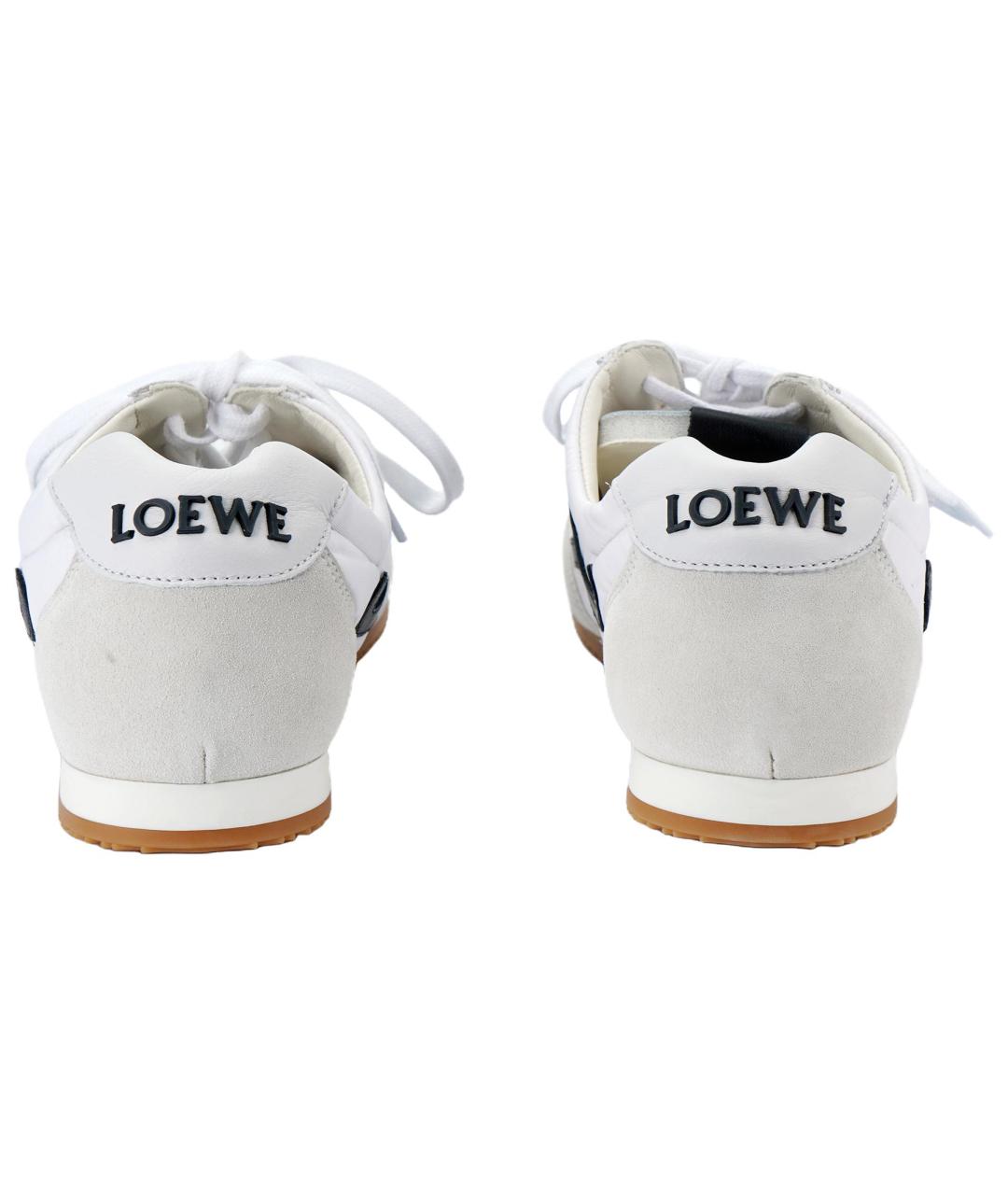 LOEWE Белые низкие кроссовки / кеды, фото 7