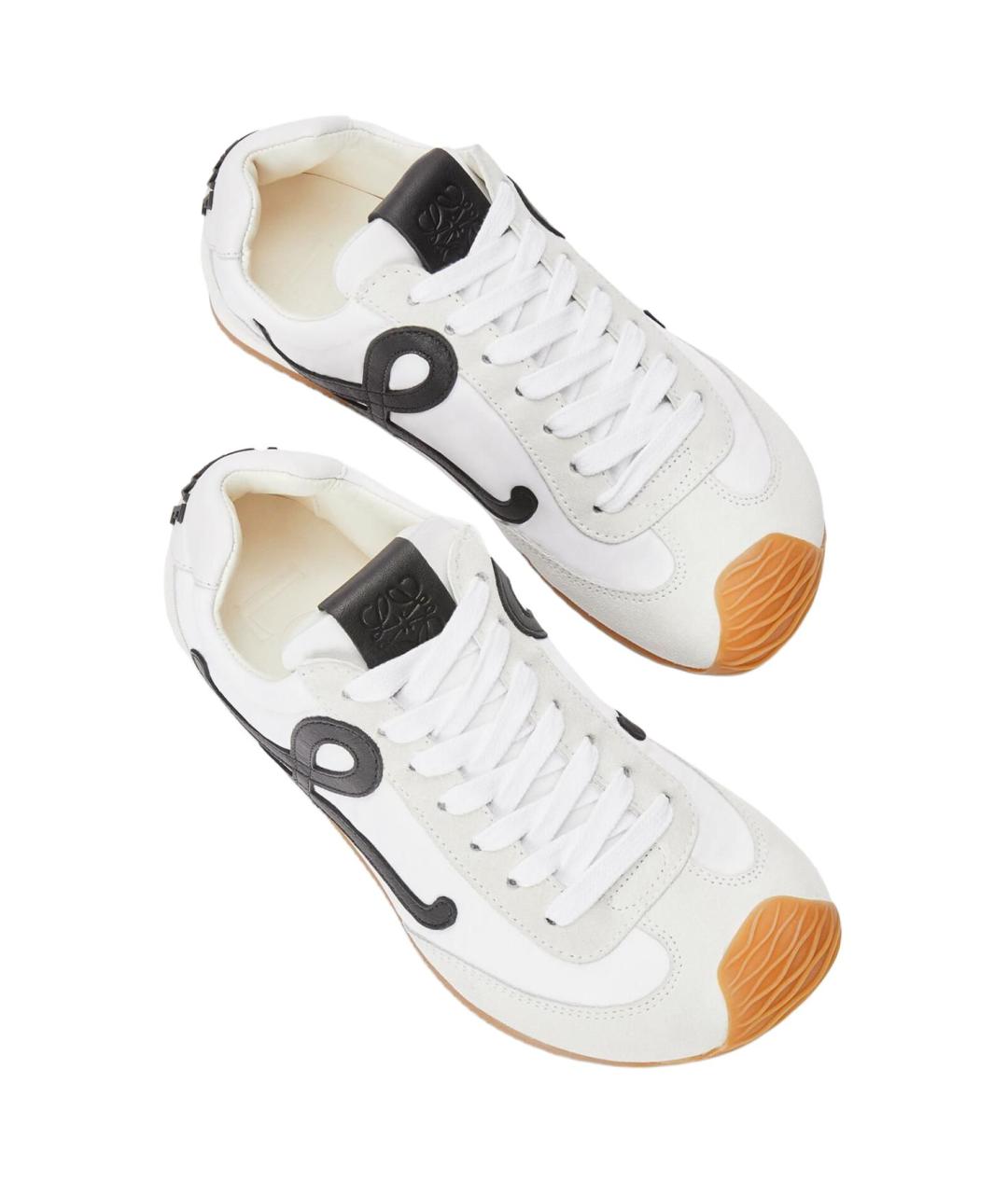 LOEWE Белые низкие кроссовки / кеды, фото 5