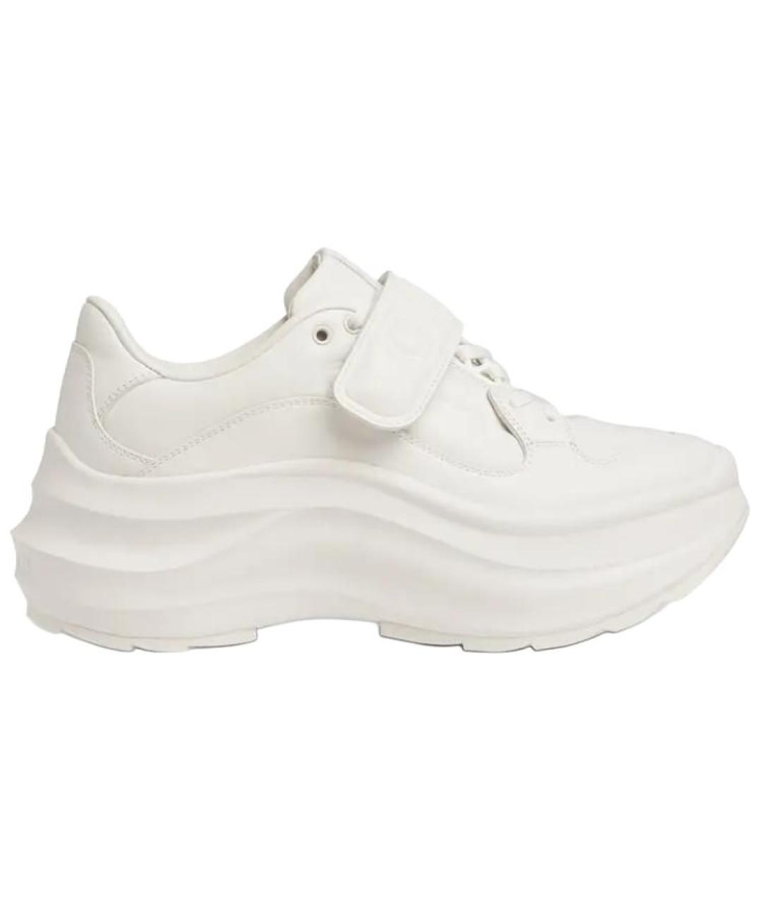 GUCCI Белые кожаные кроссовки, фото 7