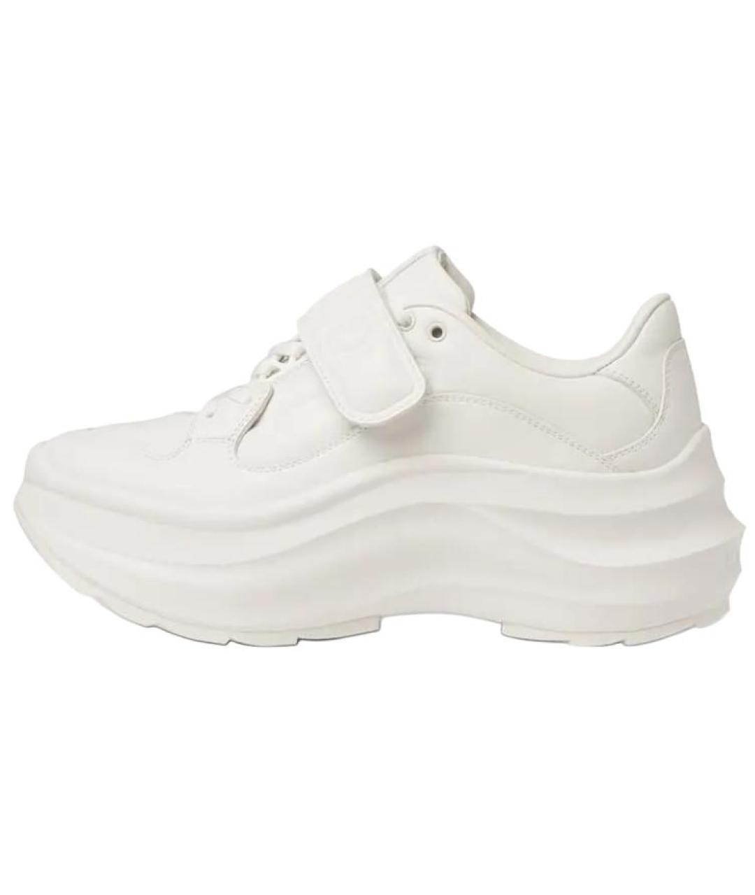 GUCCI Белые кожаные кроссовки, фото 2