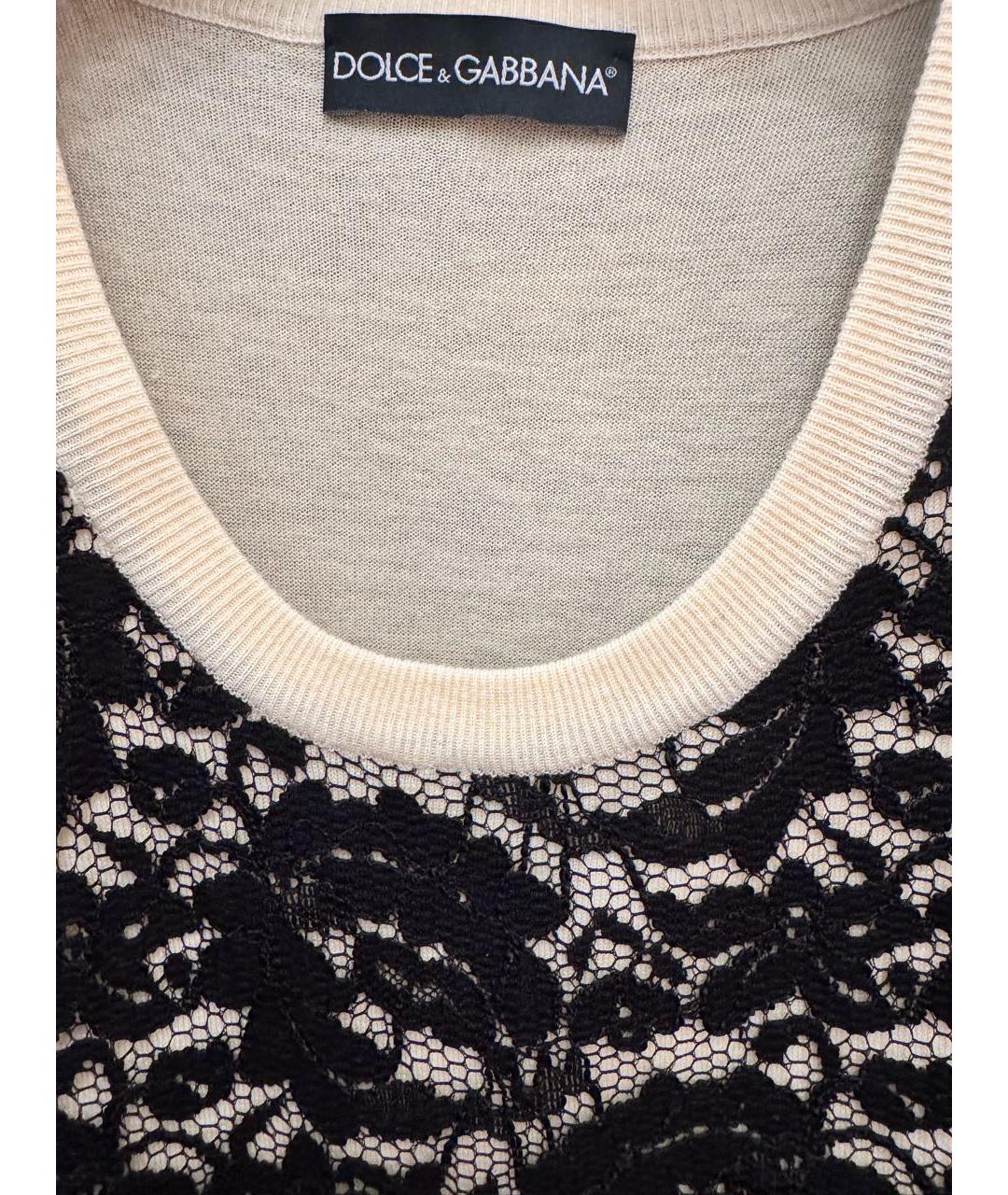 DOLCE&GABBANA Бежевая кашемировая жилетка, фото 3