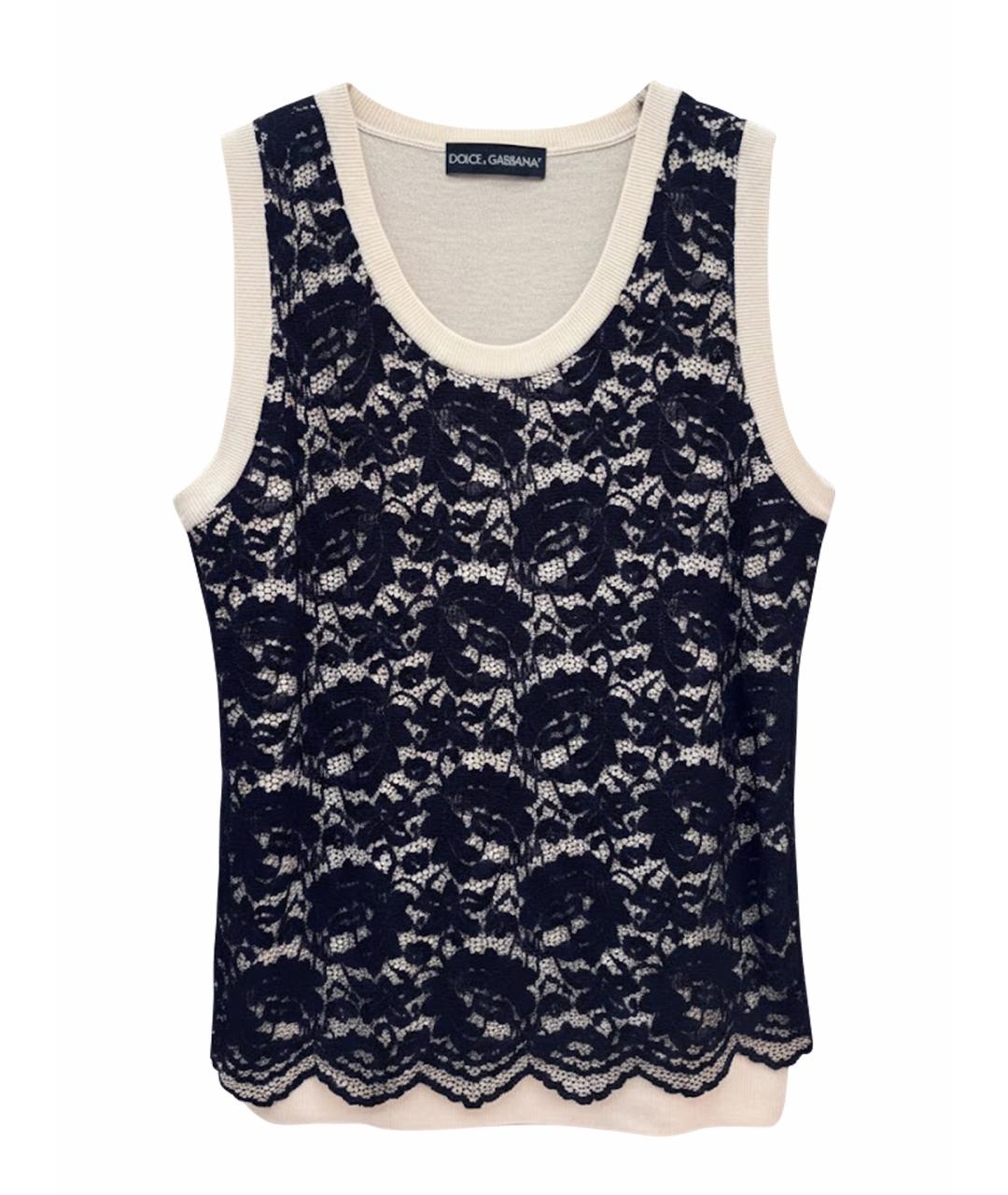 DOLCE&GABBANA Бежевая кашемировая жилетка, фото 1