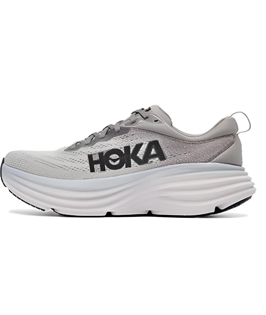 HOKA Серые текстильные кроссовки, фото 2