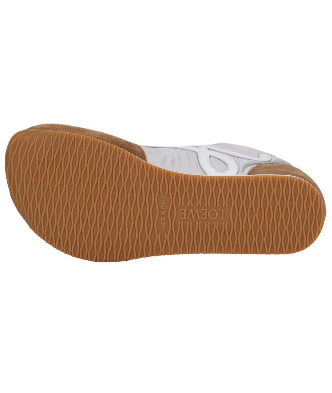 LOEWE Коричневые текстильные кроссовки, фото 7