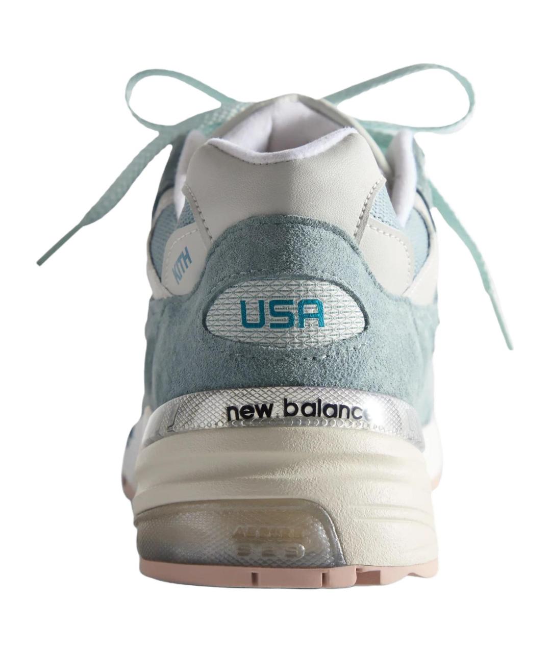 NEW BALANCE Голубые замшевые высокие кроссовки / кеды, фото 6