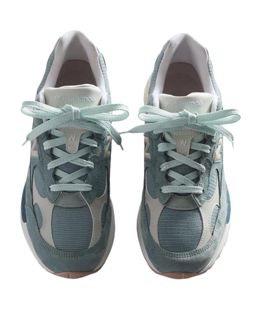 NEW BALANCE Голубые замшевые высокие кроссовки / кеды, фото 5