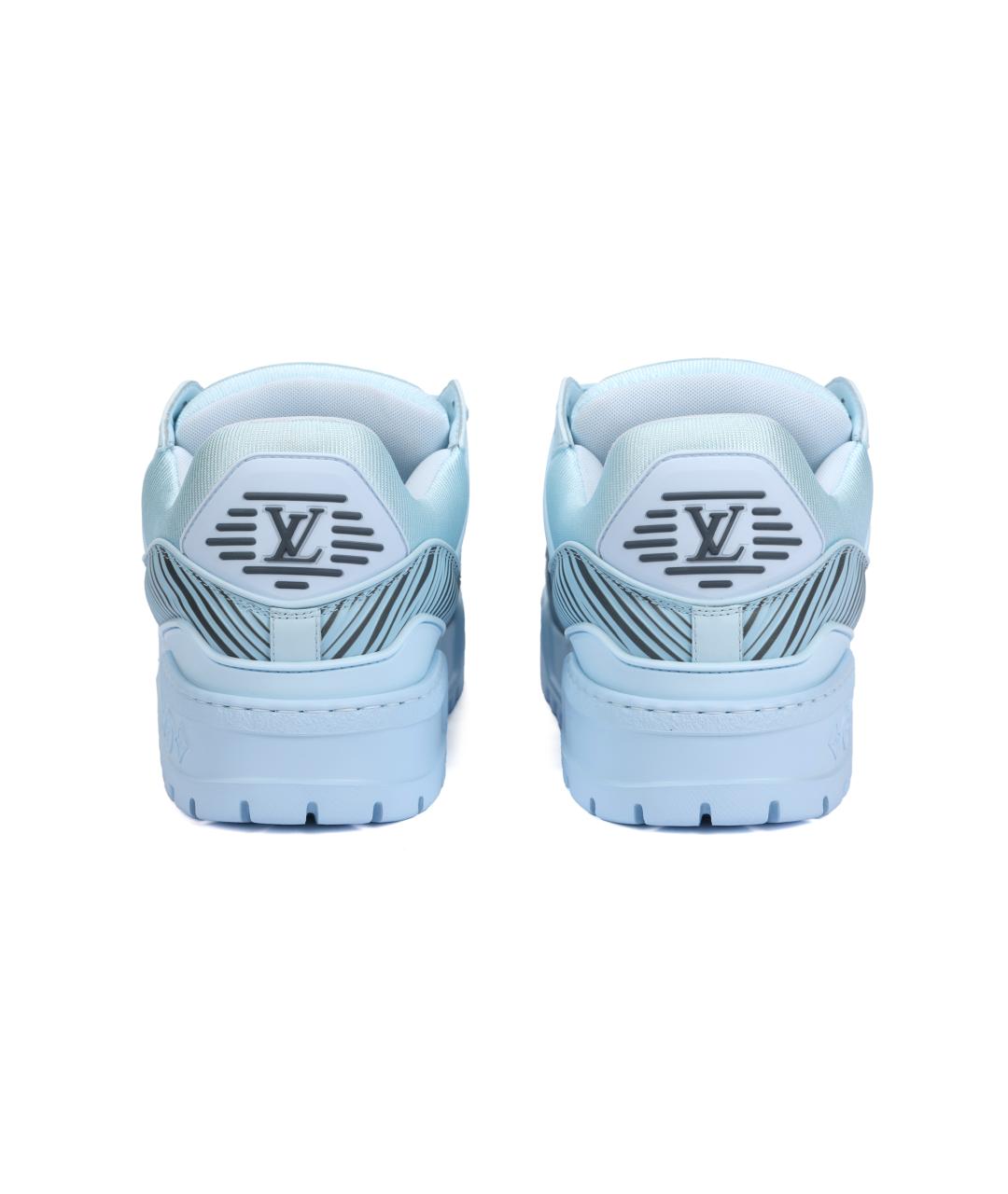 LOUIS VUITTON Синие низкие кроссовки / кеды, фото 4