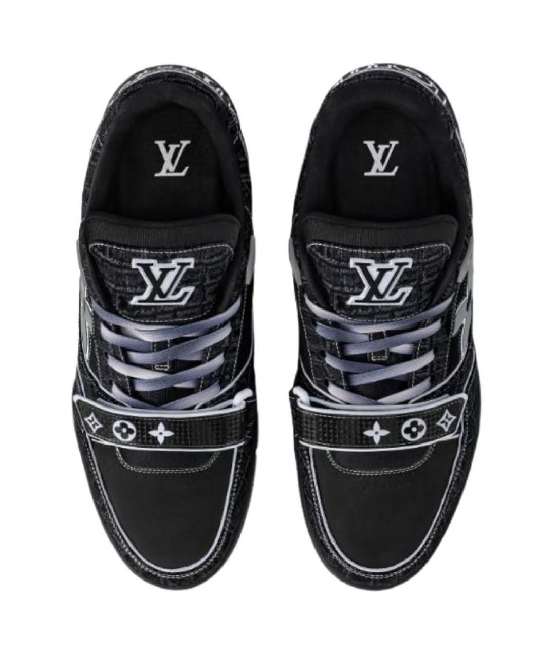 LOUIS VUITTON Черные низкие кроссовки / кеды, фото 3