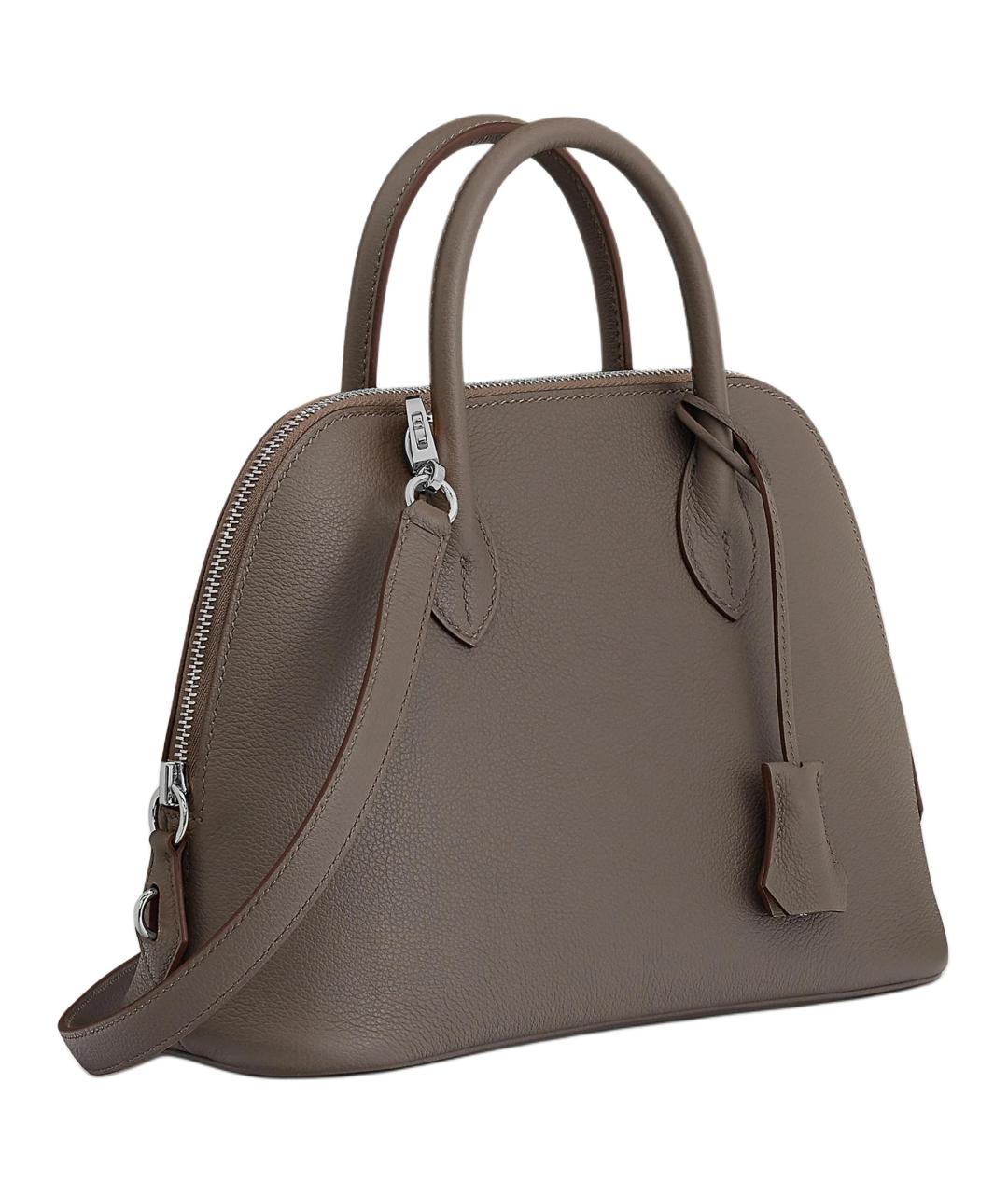 HERMES Коричневая кожаная сумка через плечо, фото 2