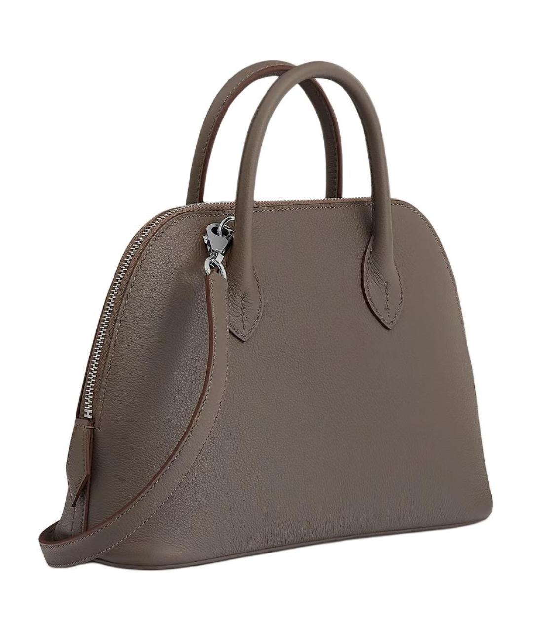 HERMES Коричневая кожаная сумка через плечо, фото 3