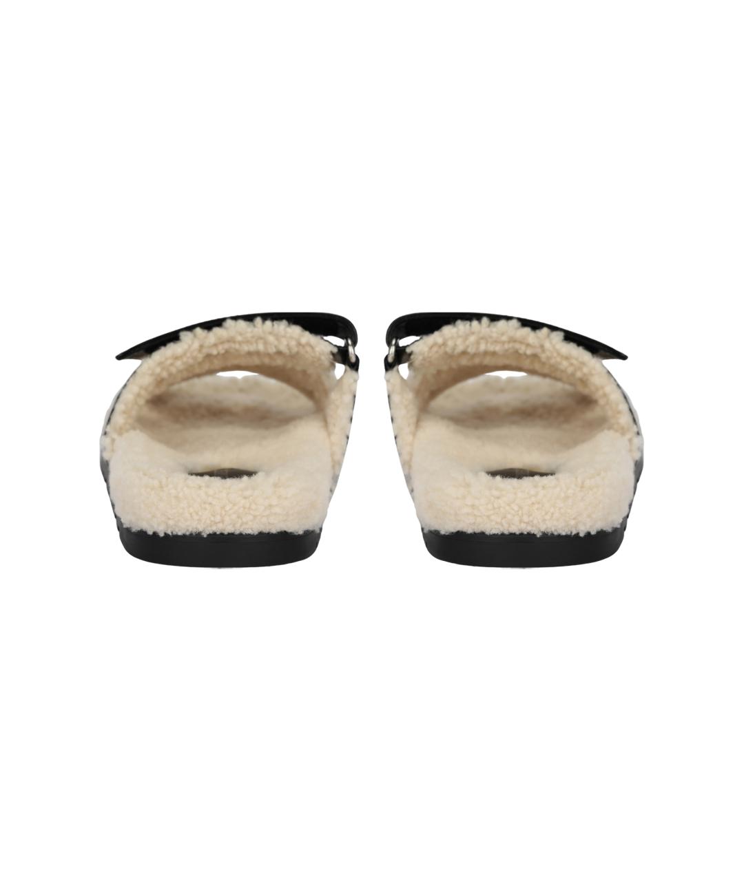 HERMES Черные сандалии, фото 6