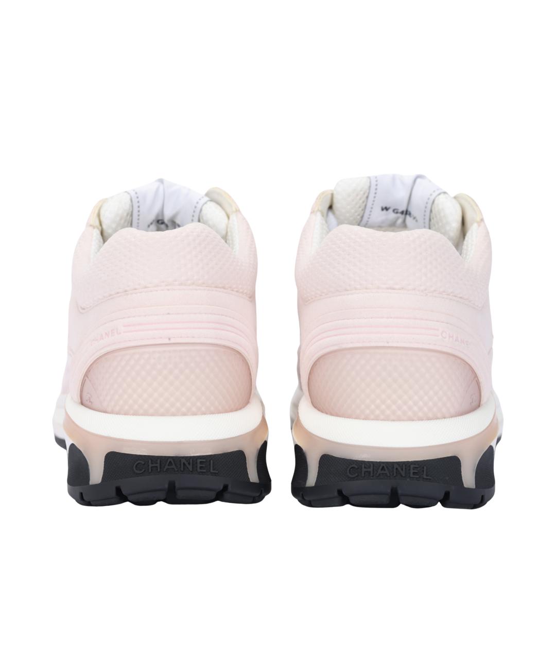 CHANEL Розовые кроссовки, фото 4