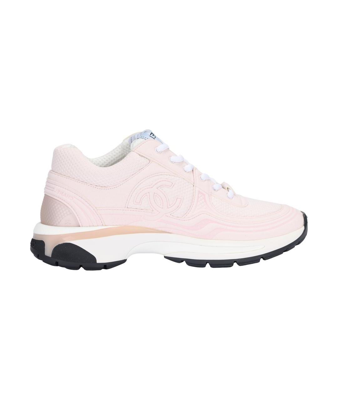 CHANEL Розовые кроссовки, фото 1