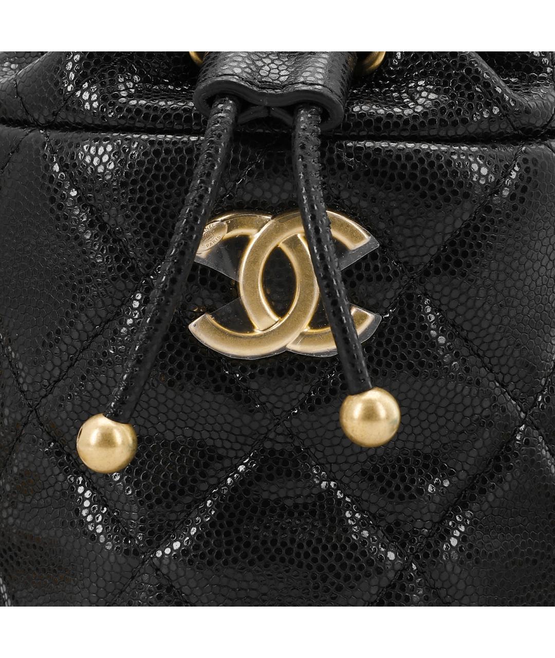 CHANEL Черная кожаная сумка через плечо, фото 4