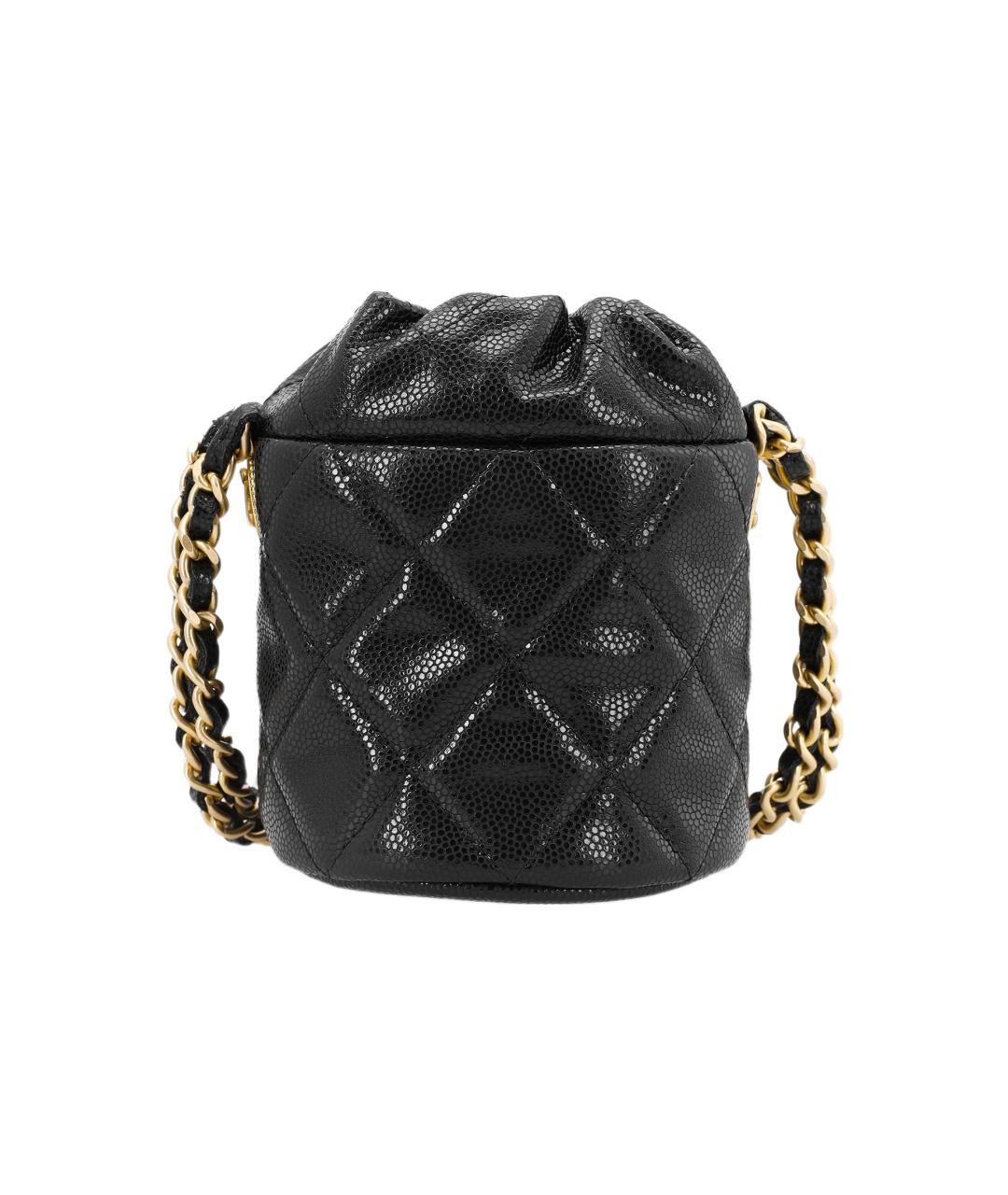 CHANEL Черная кожаная сумка через плечо, фото 3