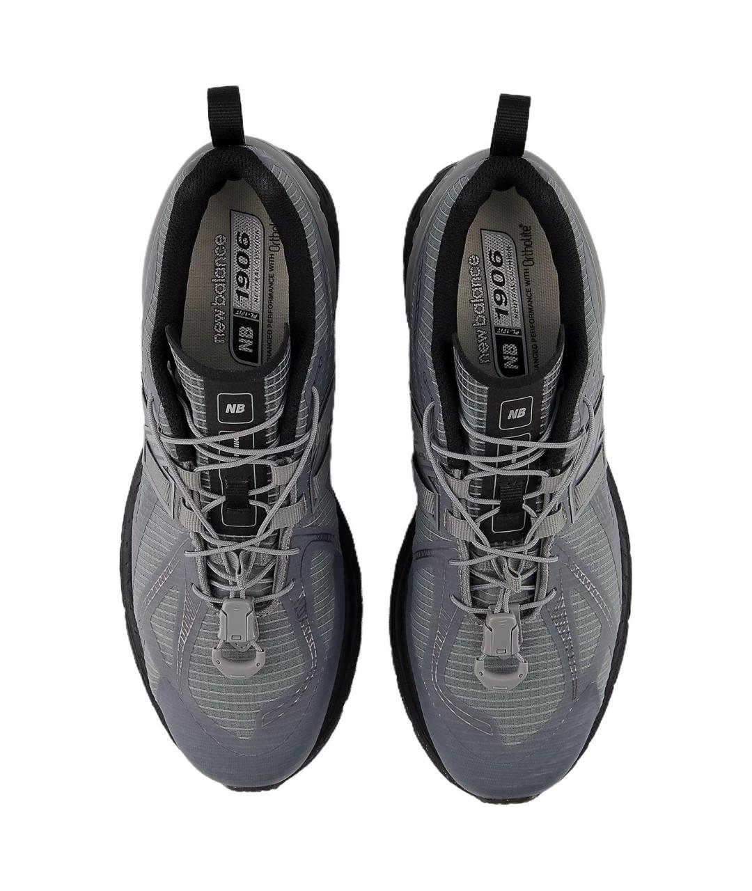 NEW BALANCE Серые текстильные кроссовки, фото 4