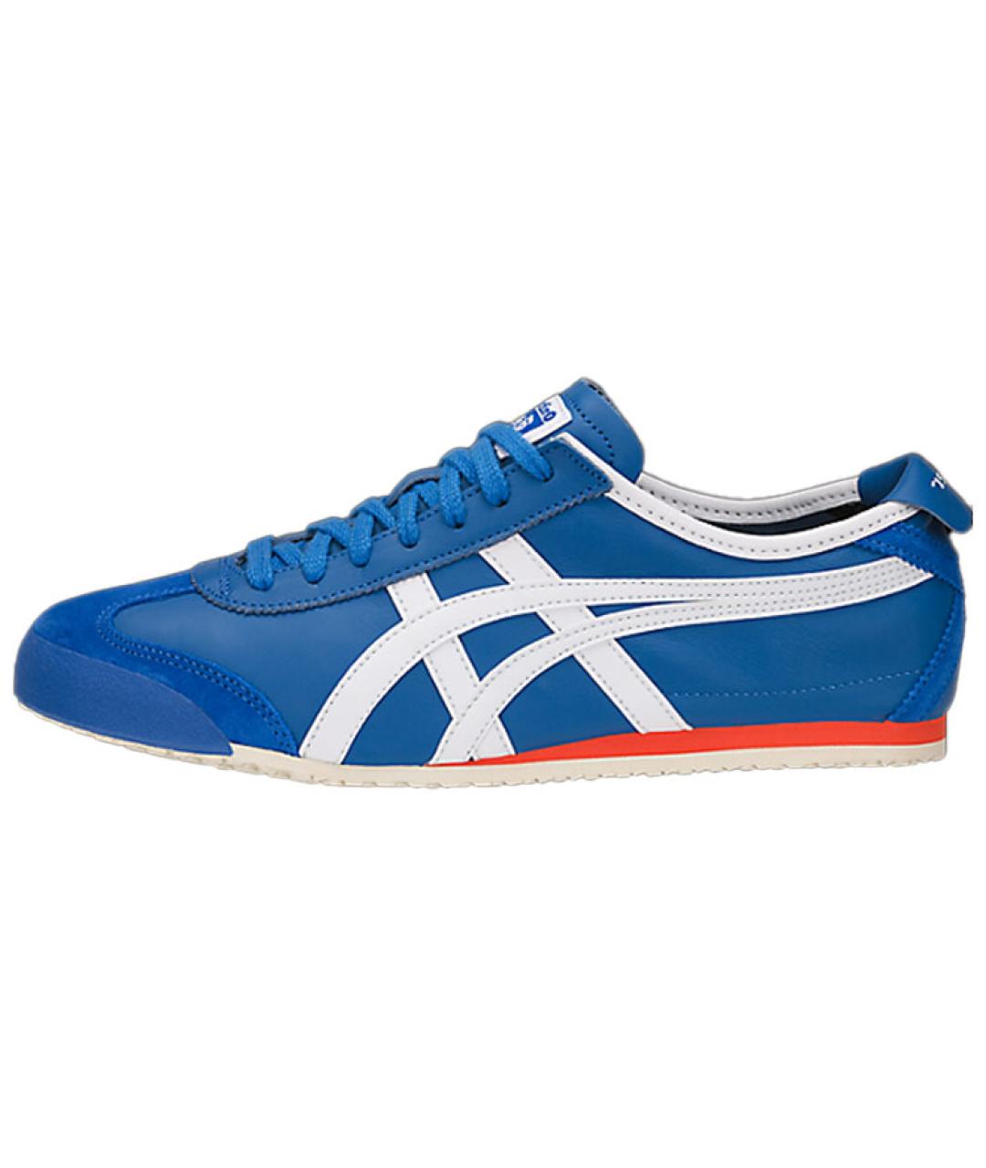 ONITSUKA TIGER Синие кожаные кеды, фото 2