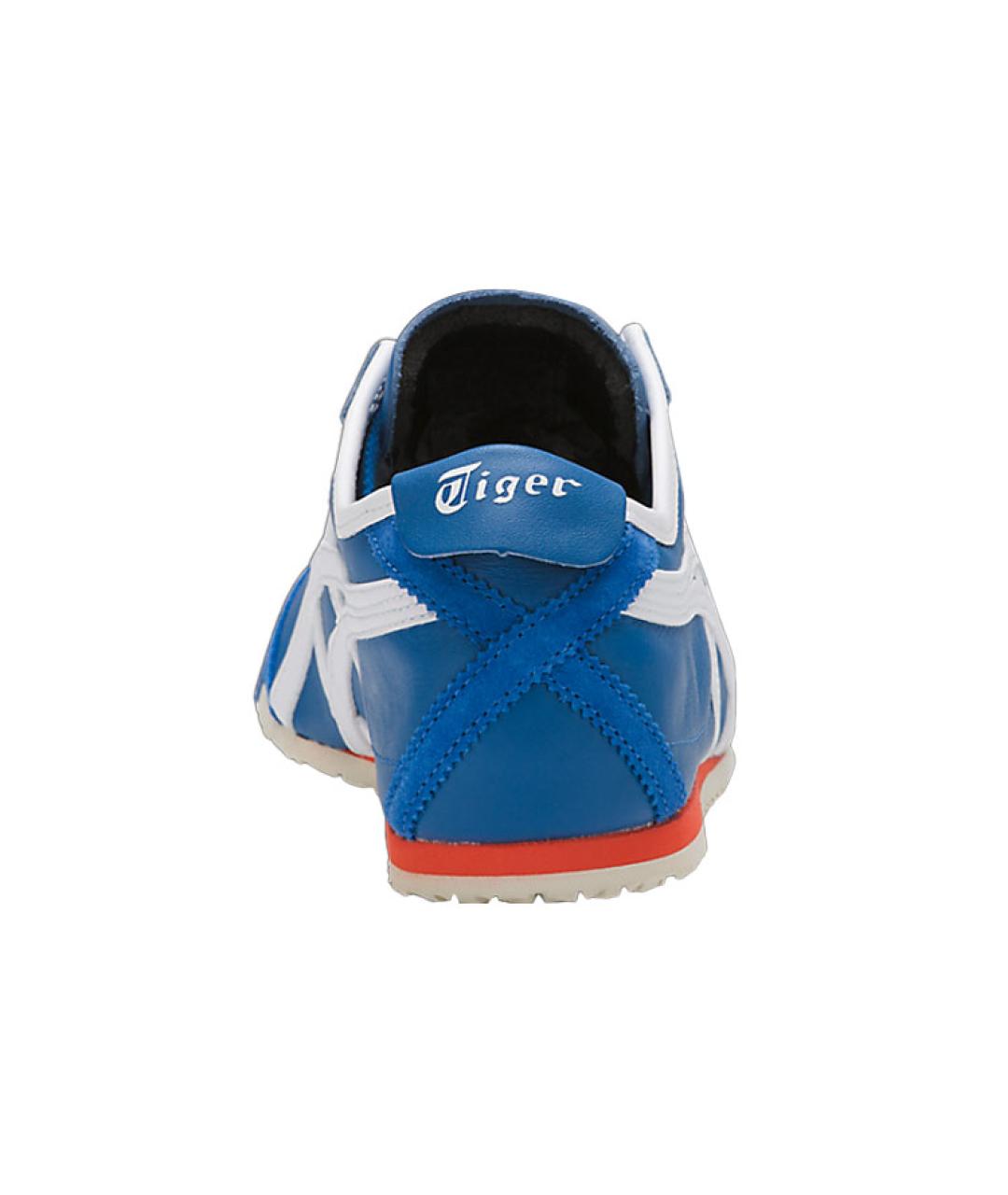 ONITSUKA TIGER Синие кожаные кеды, фото 4