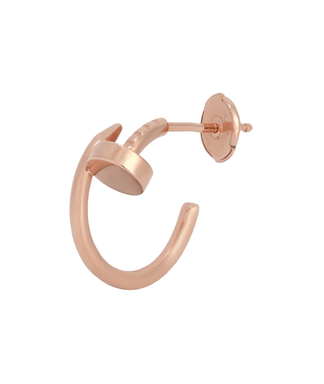 CARTIER Розовые серьги из розового золота, фото 3