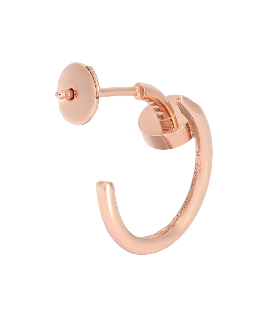 CARTIER Розовые серьги из розового золота, фото 5