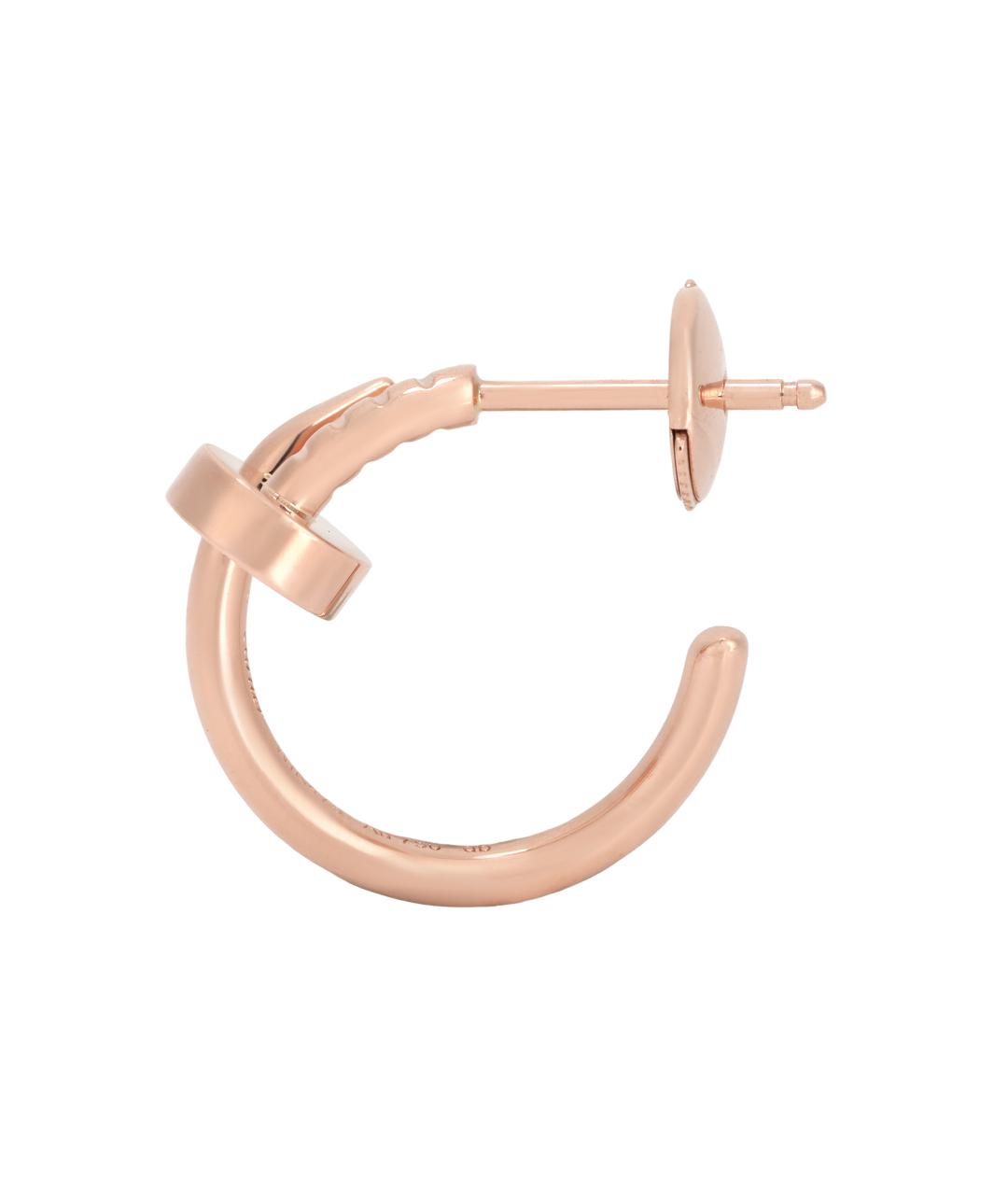 CARTIER Розовые серьги из розового золота, фото 4