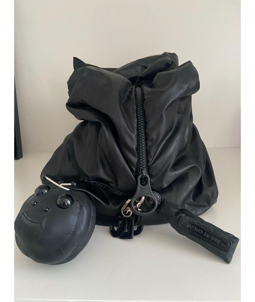 SEE BY CHLOE Черная сумка тоут, фото 2