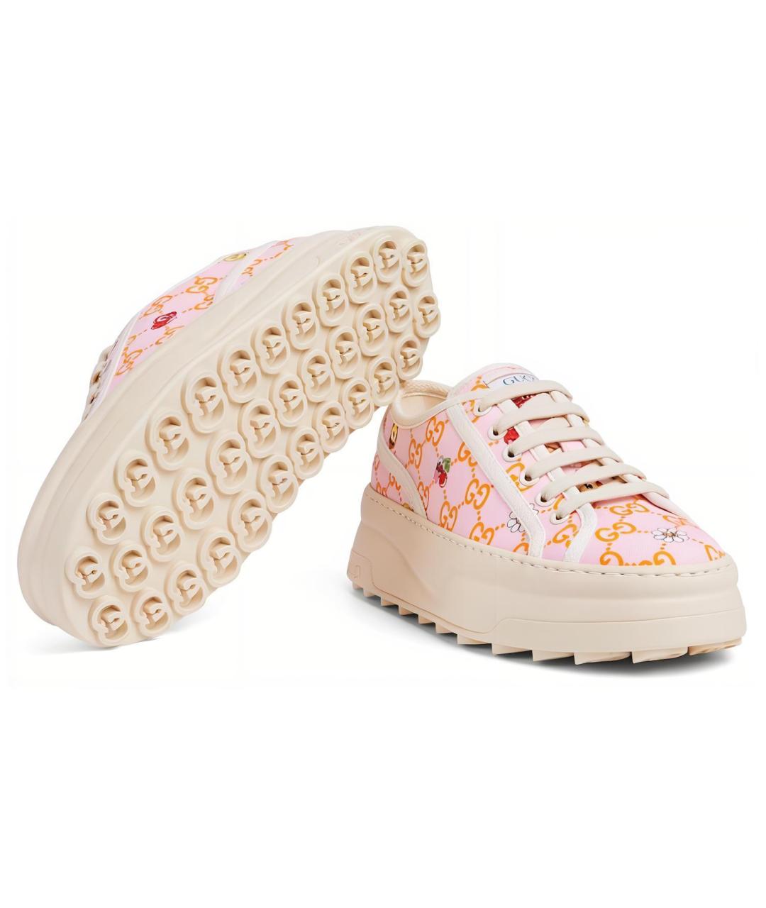 GUCCI Розовые кроссовки, фото 6