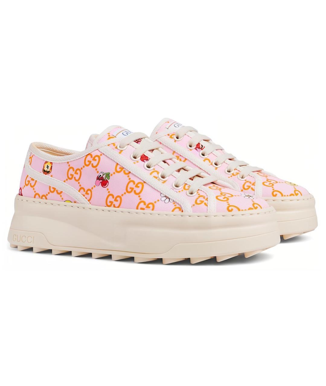 GUCCI Розовые кроссовки, фото 3