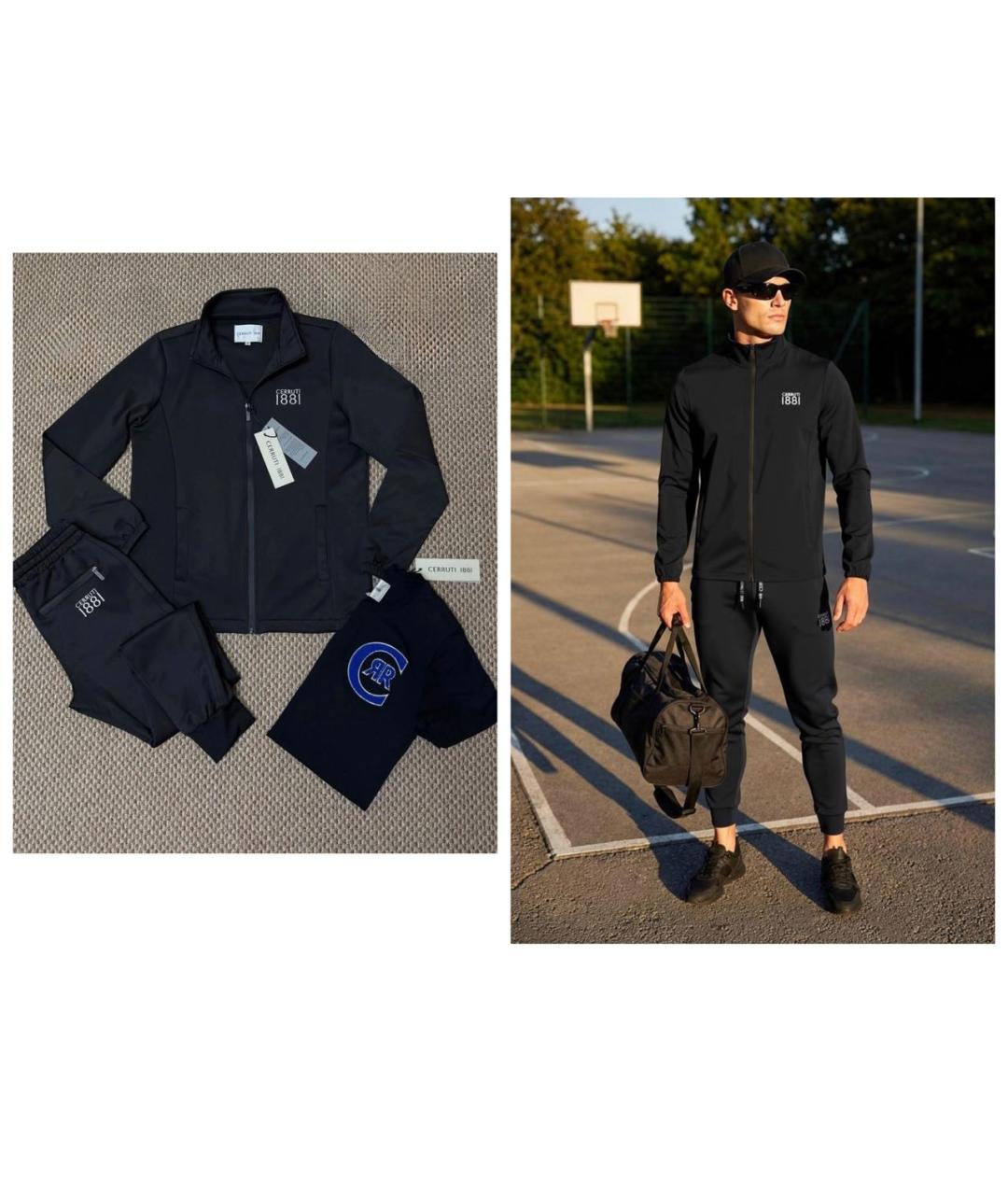 CERRUTI 1881 Черный спортивный костюм, фото 2