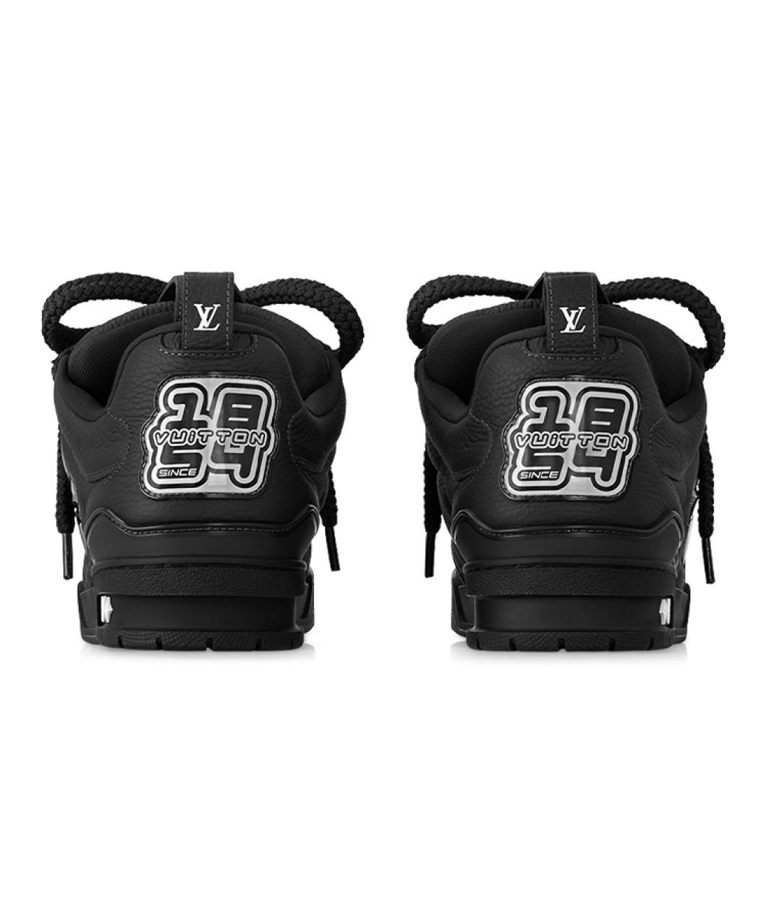 LOUIS VUITTON Черные низкие кроссовки / кеды, фото 5