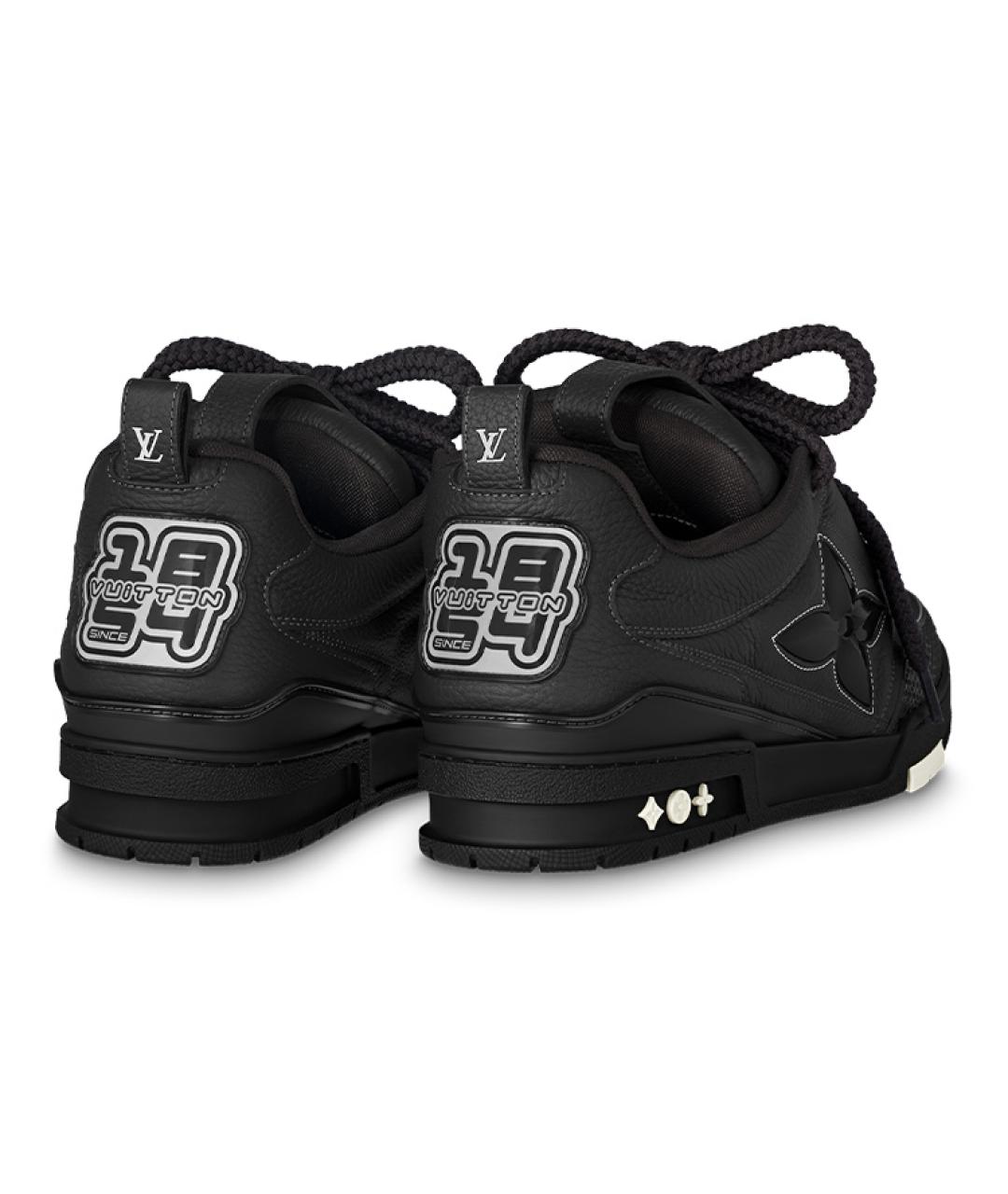 LOUIS VUITTON Черные низкие кроссовки / кеды, фото 3