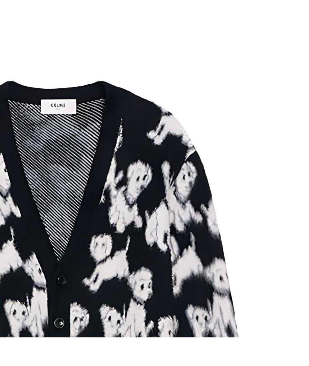 CELINE Черный кардиган, фото 5