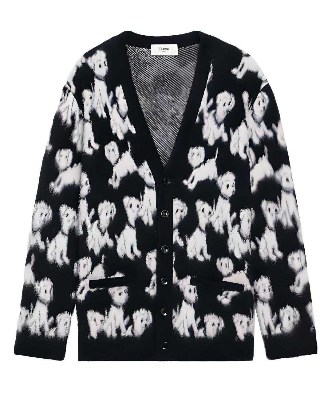 CELINE Черный кардиган, фото 1