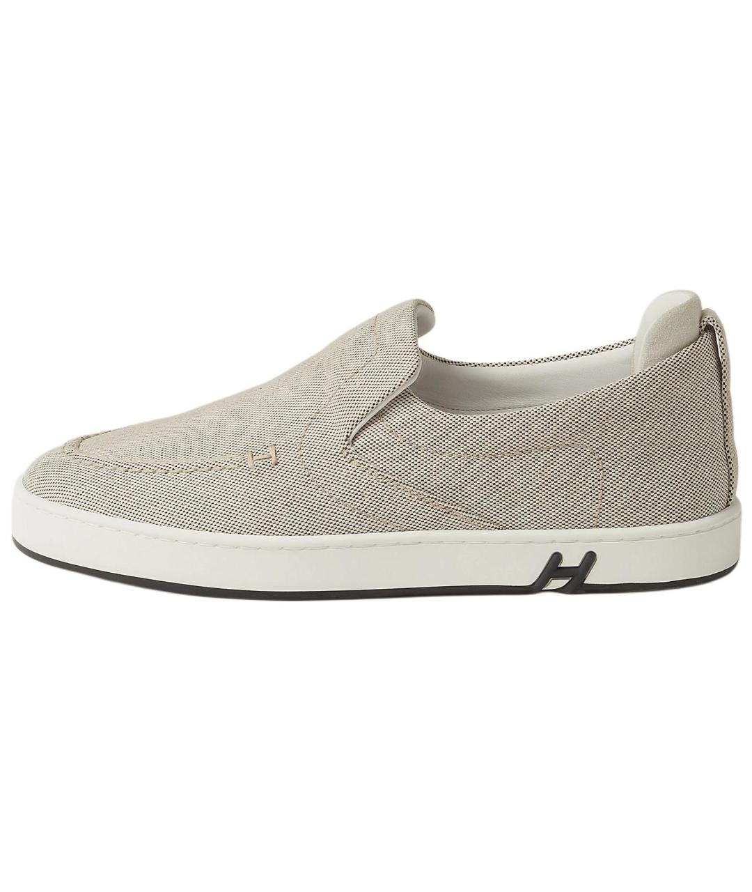 HERMES Белые слипоны, фото 2