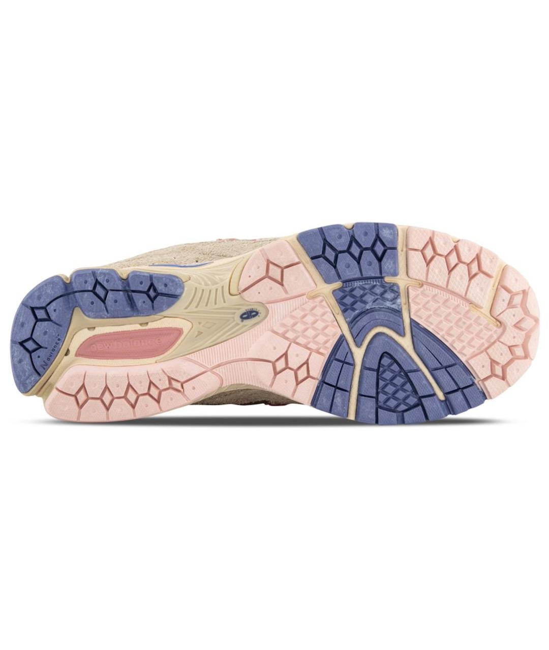 NEW BALANCE Бежевые текстильные низкие кроссовки / кеды, фото 5