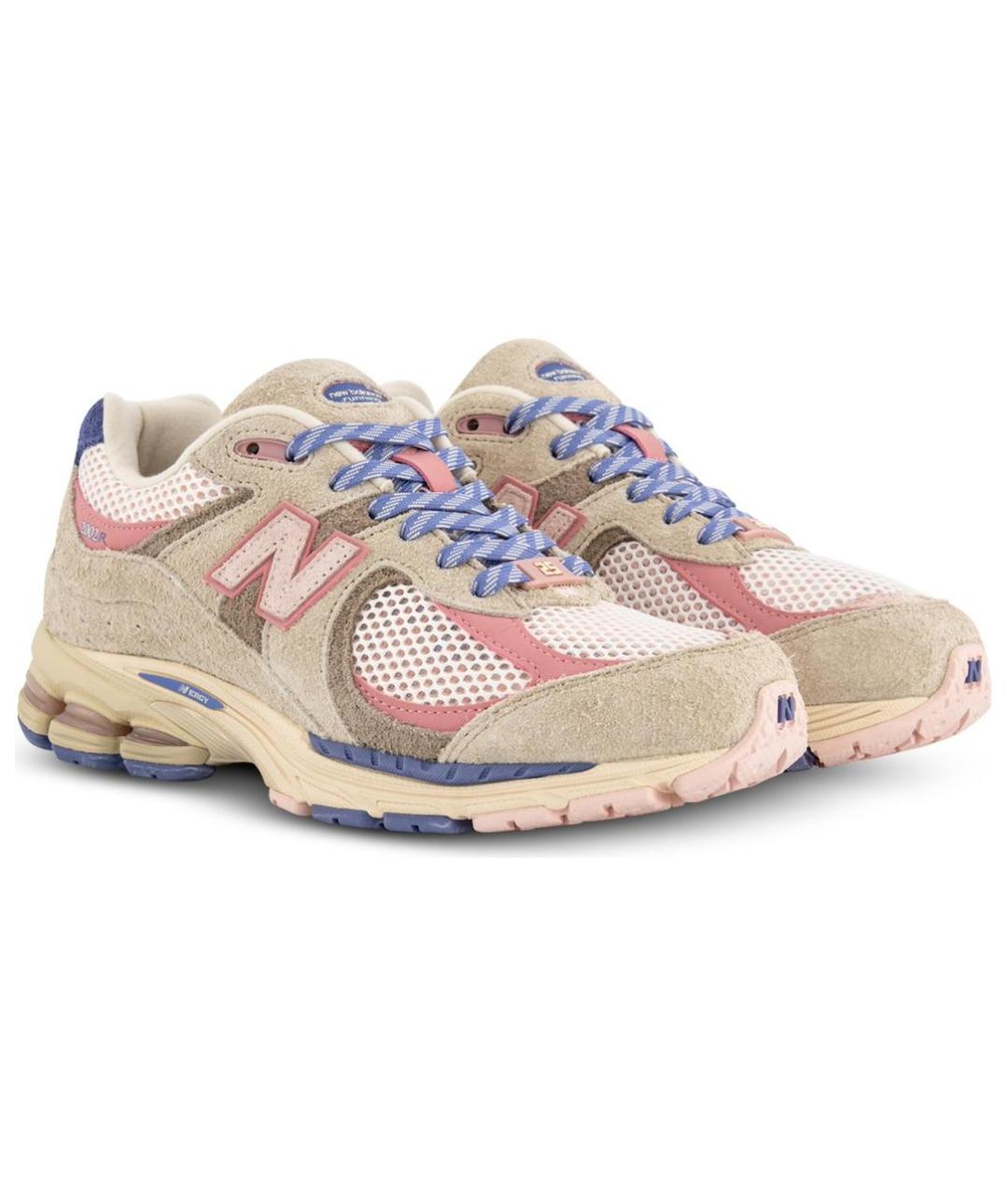 NEW BALANCE Бежевые текстильные низкие кроссовки / кеды, фото 2