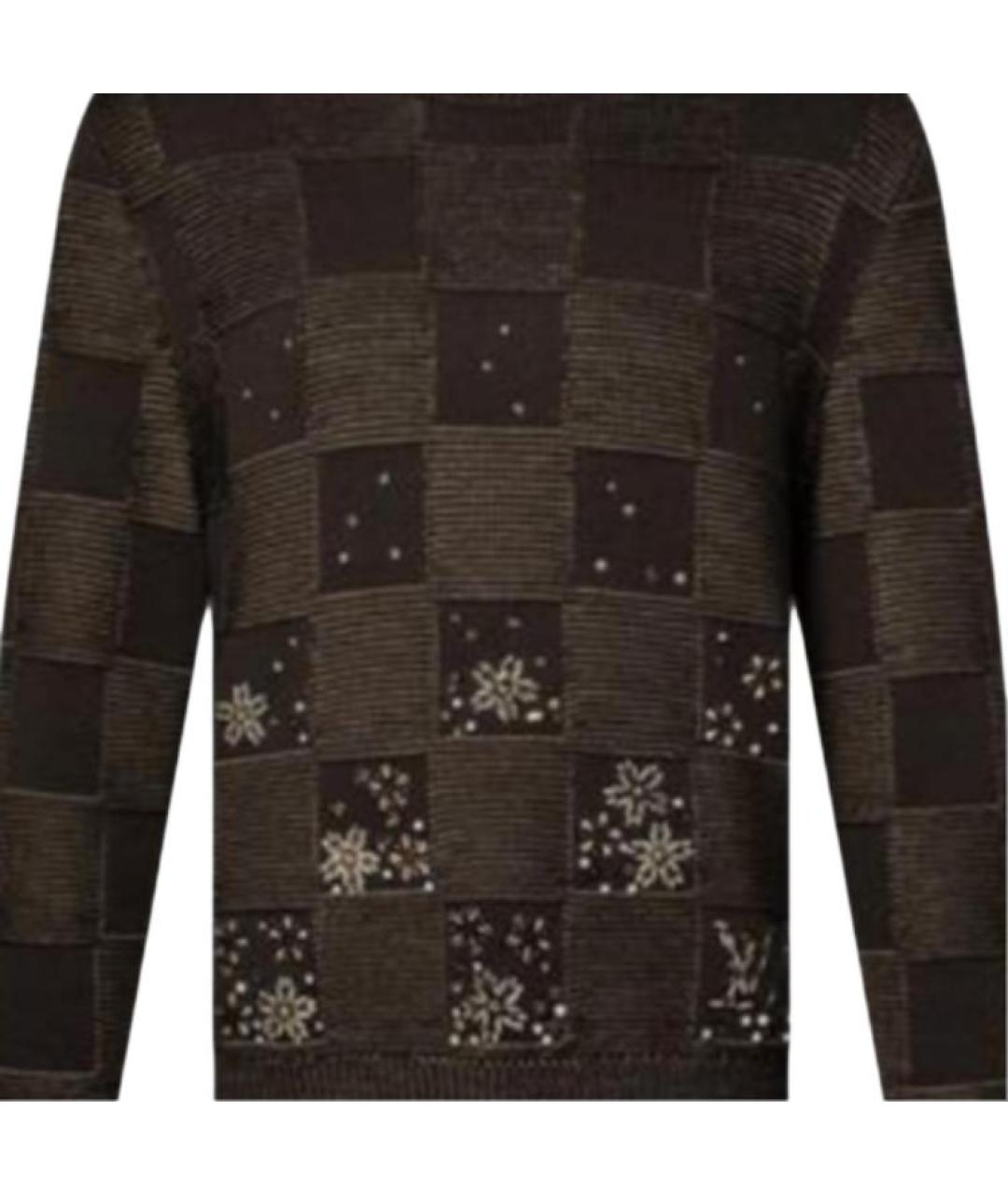 LOUIS VUITTON Коричневый джемпер / свитер, фото 2