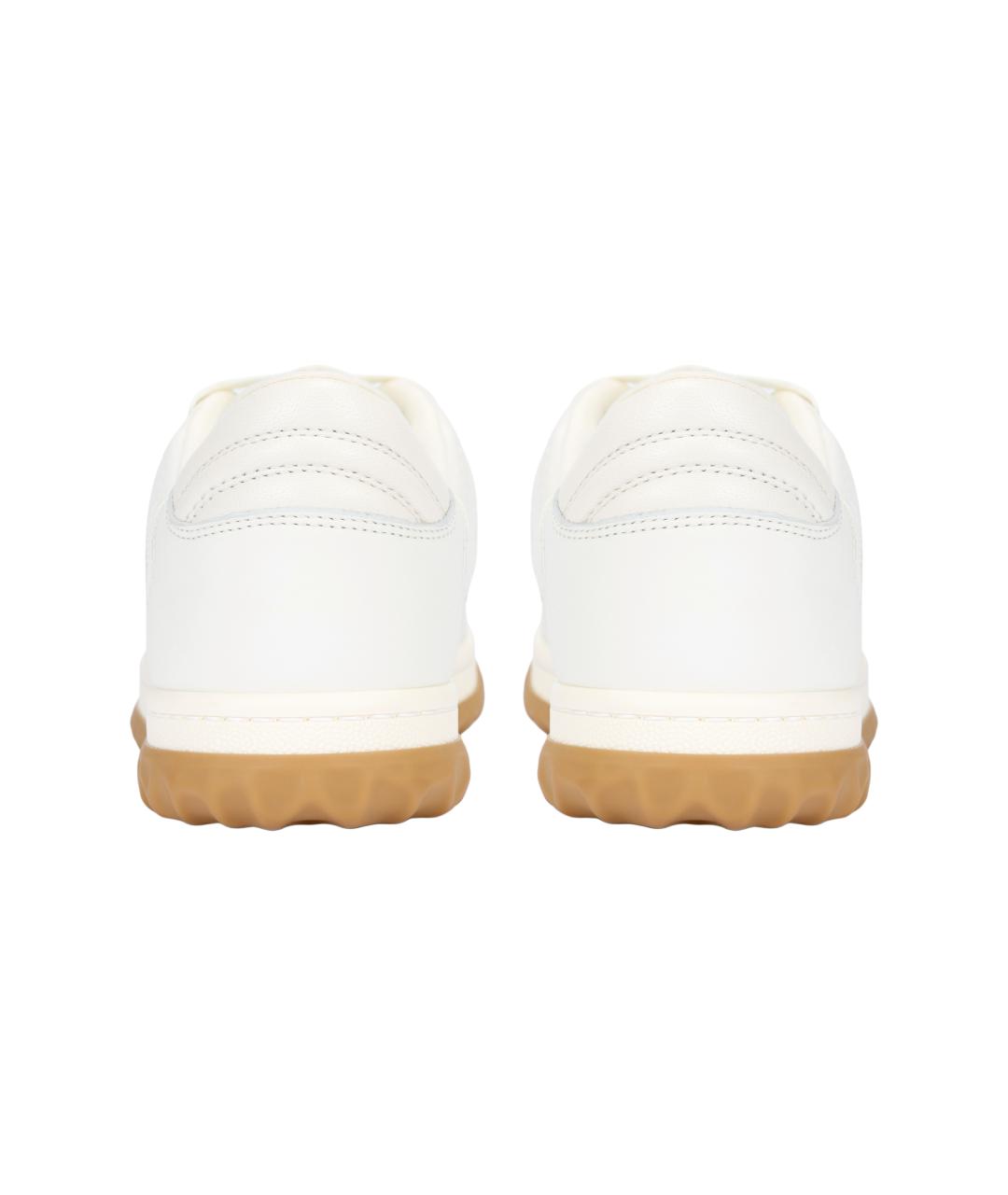 GUCCI Белые кожаные кроссовки, фото 4