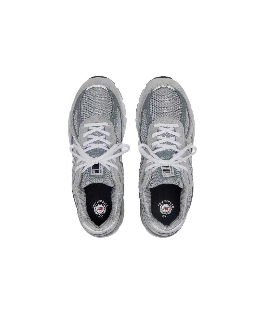 NEW BALANCE Серые замшевые кроссовки, фото 3