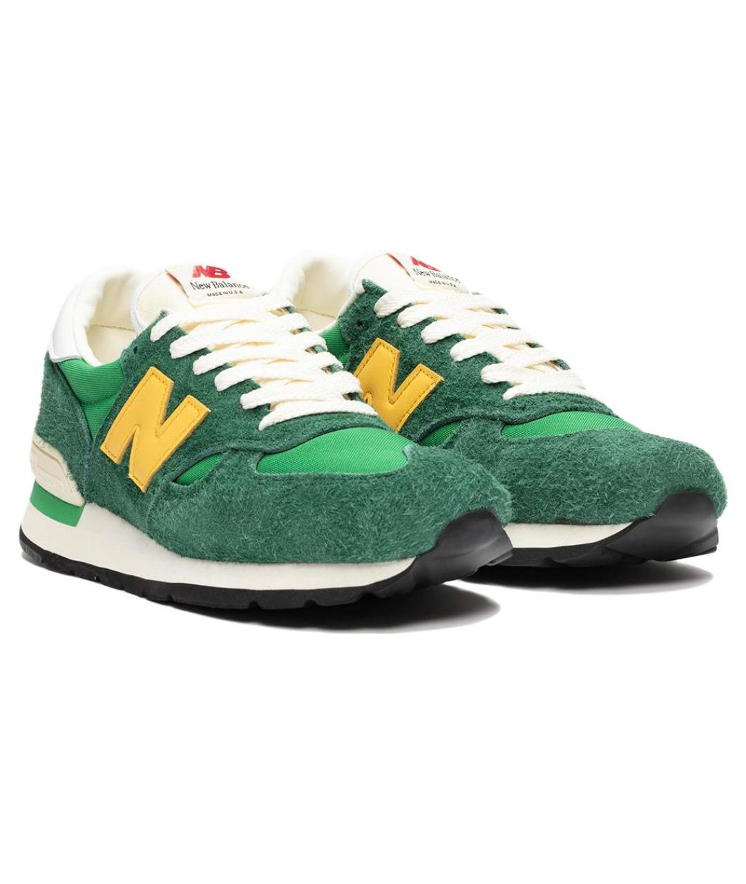 NEW BALANCE Зеленые замшевые кроссовки, фото 2