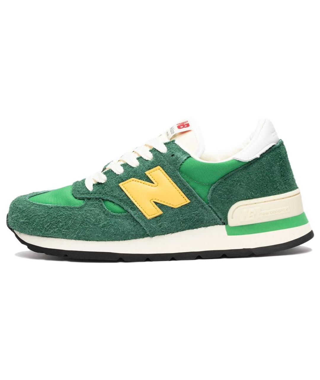 NEW BALANCE Зеленые замшевые кроссовки, фото 6