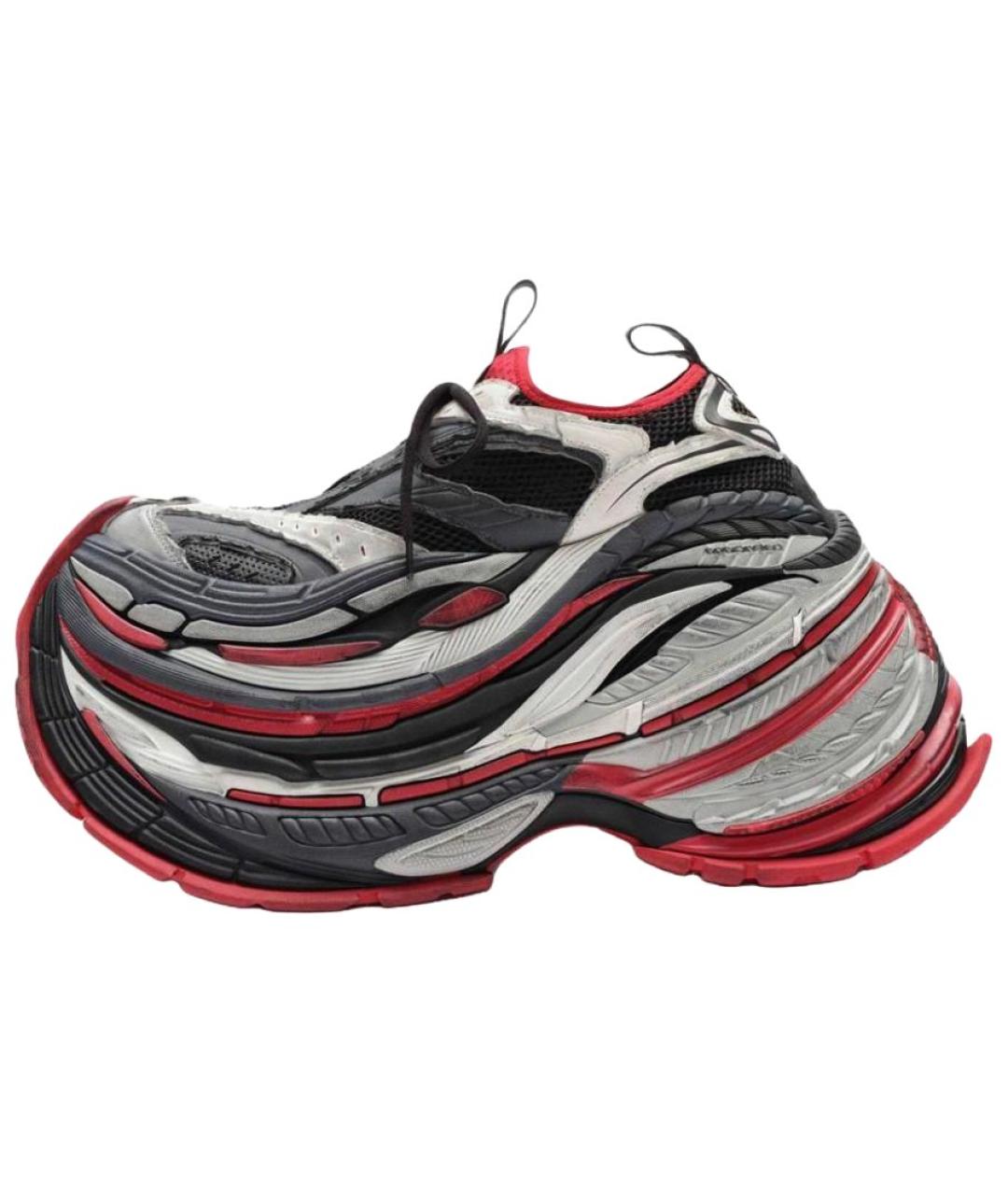 BALENCIAGA Красные низкие кроссовки / кеды, фото 2