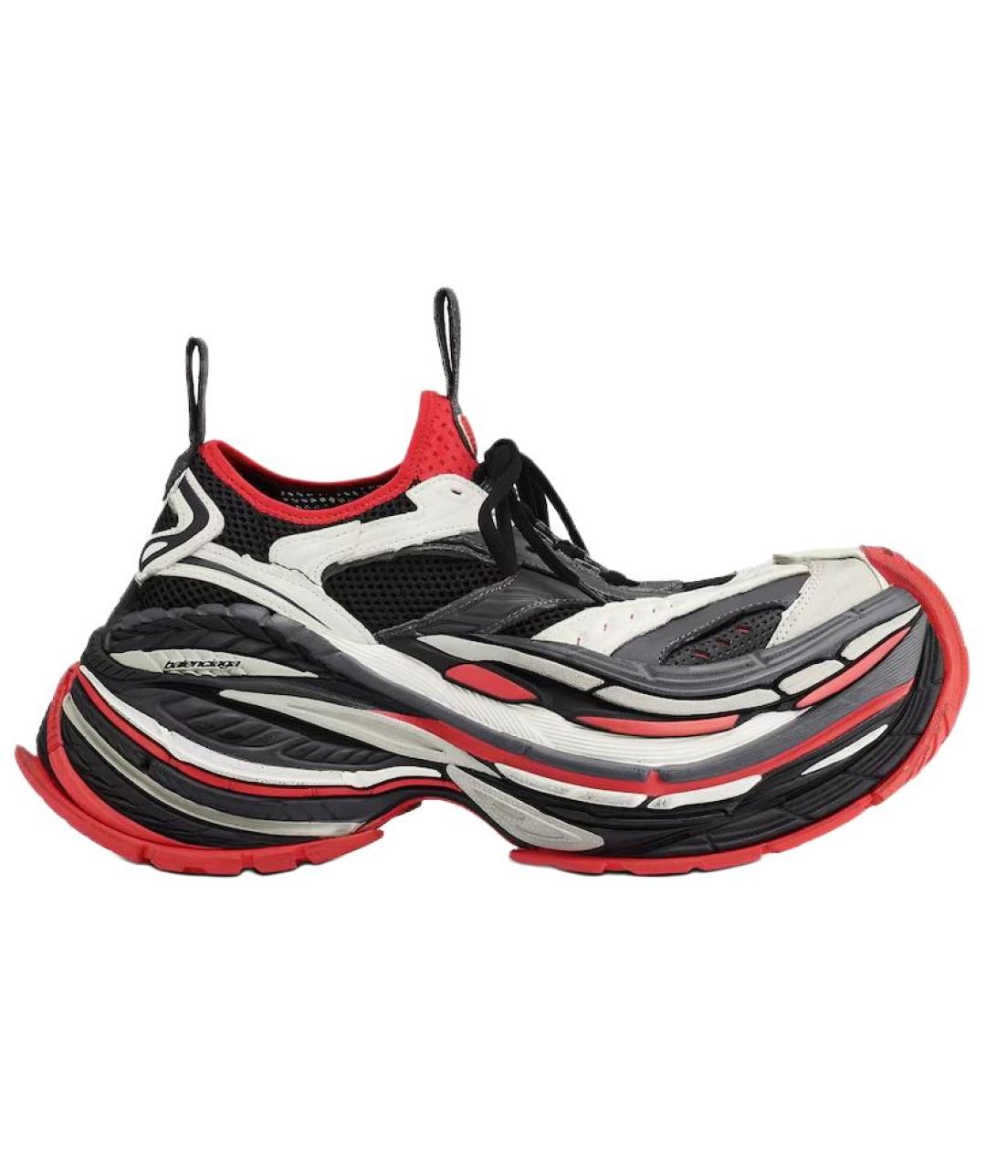 BALENCIAGA Красные низкие кроссовки / кеды, фото 5