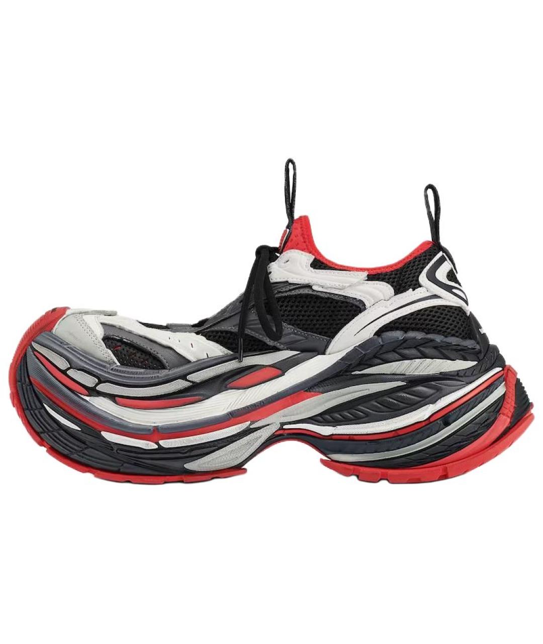 BALENCIAGA Красные низкие кроссовки / кеды, фото 4