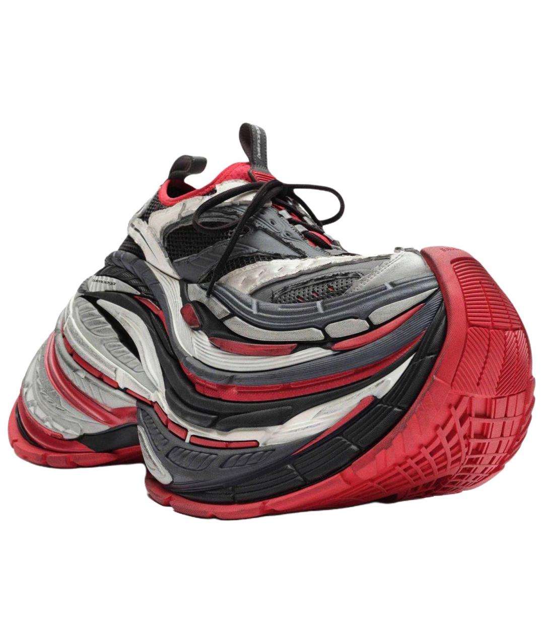 BALENCIAGA Красные низкие кроссовки / кеды, фото 3