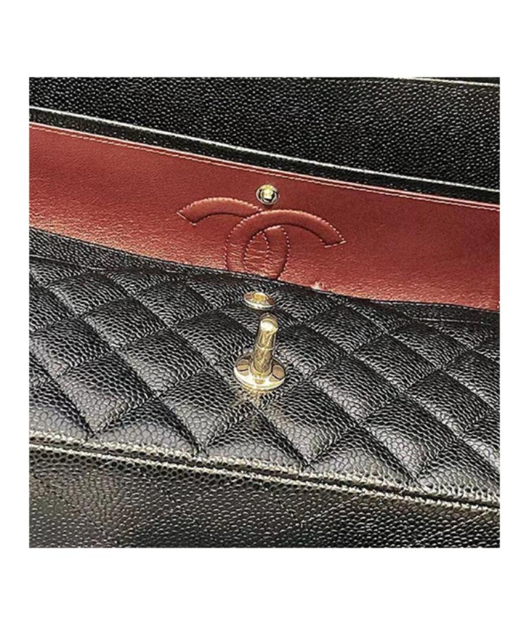 CHANEL Черная кожаная сумка через плечо, фото 6