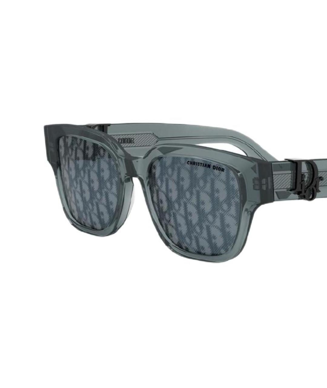 CHRISTIAN DIOR Синие пластиковые солнцезащитные очки, фото 3